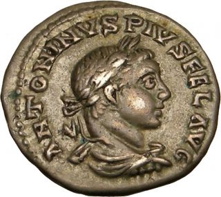 Elagabalus 218 Ad Antioch Silver Denarius Galley RARE