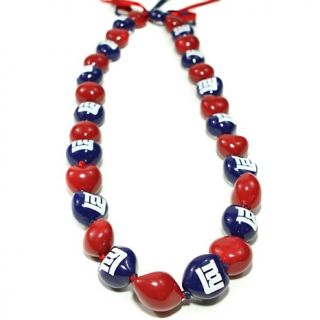  New York   NFC NFL Ladies Kukui Nut Bead 50 Necklace   Giants