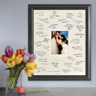 Wedding with Lazer Etching ~ Personalized Signature Picture Frame for