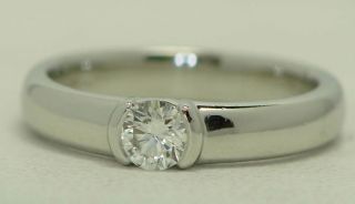 Tiffany Co 28ct Round Diamond Etoile Platinum Ring