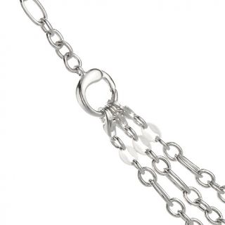 Sterling Silver Collino Magico Chain Link 18 Necklace with Re at