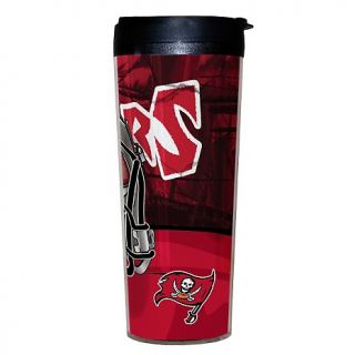 Football Fan NFL Set of 2 Travel Tumblers with Lids   Bucs