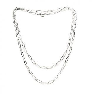  Necklaces Chain La Dea Bendata 60 Textured Oval Link Chain Necklace