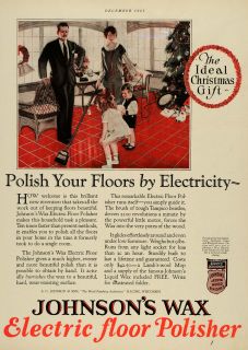  Tree Children Family Johnsons Wax Electric Floor Polisher Home