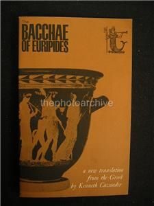 Barrie Ingham The Bacchae of Euripides Autographed Signed Theatre