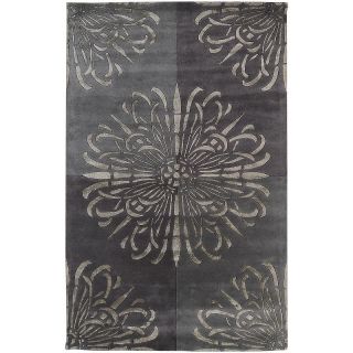 Home Home Décor Rugs Floral Rugs Surya Essence Gray Rug   5 x 8