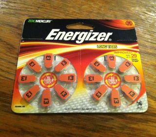 Energizer Hearing Aid Batteries Size 13 16 Batteries Brand New Sealed