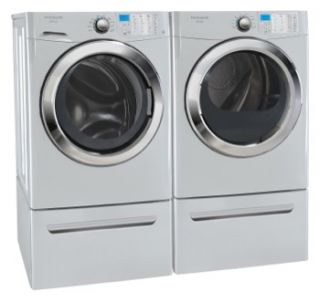 Frigidaire Silver Steam Washer and Electric Dryer Laundry Set with