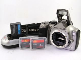 Canon EOS 300D Rebel Digital SLR New 2 x 4GB CF Cards 8GB VGC