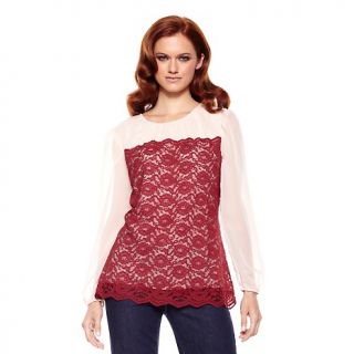 Hot in Hollywood Romantic Lace Blouse
