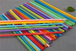 100pcs Folding Extra Long Flexible Straws Color 10 x1 4 