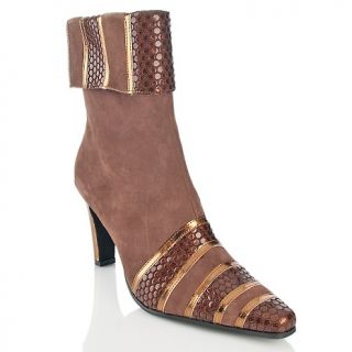 Bellini® Bellini® Suede Ankle Boot with Circle Print Detail