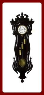 Extraordinary Antique 3 weight Serpentine wall clock with Grand
