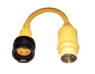   Marine Electrical Shore Power Pigtail Adapter 50 amp male to female