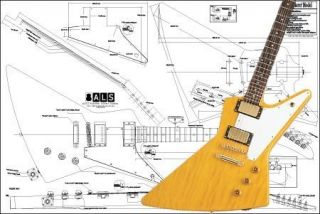  Gibson Explorer® Electric Guitar Plan