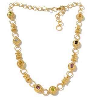 Technibond® Etruscan Style Multigemstone Necklace