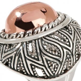Studio Barse Copper and Sterling Silver Oval Ring