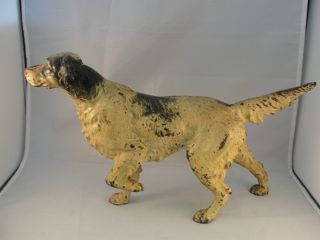 Antique Cast Iron Pointer English Setter Hunting Dog Doorstop Maybe