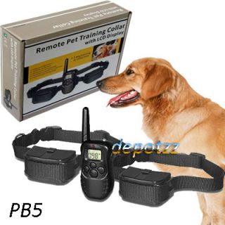 Remote Electronic 2 Dog Training E Collar Static Shock