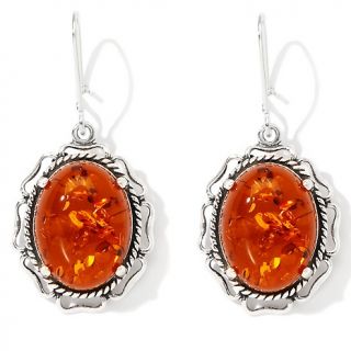 Age of Amber Age of Amber Sterling Silver Honey Amber Earrings