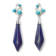 jay king lapis and sleeping beauty turquoise earrings $ 89 90