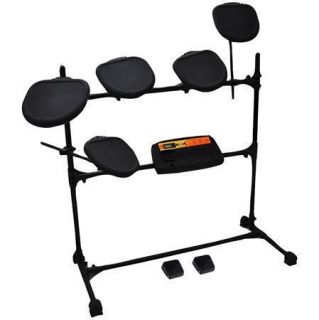 PED03 Electronic Drum Set w 5 Pads 2 Pedals Natural Response Cymbals