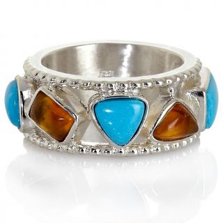  sleeping beauty turquoise and amber band ring rating 10 $ 84 90 or