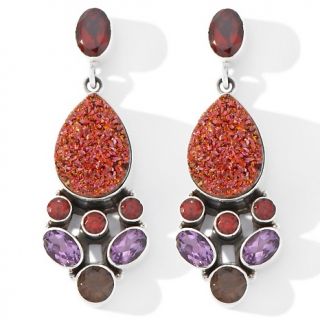  drusy and multigemstone sterling silver earrings rating 4 $ 83 97 s