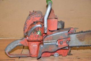 Antique Homelite Chainsaw Model EZ Huge Vintage Logging Tool