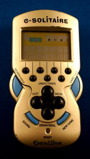 Solitaire Excalibur Electronic Handheld Video Game Cards Personal