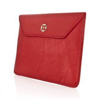 IMAN IMAN Global Chic Holiday Glamour Luxury Leather Laptop Case