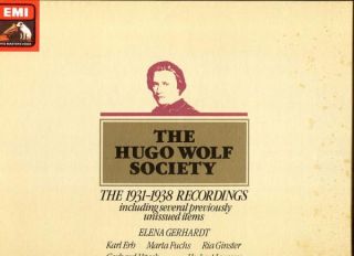 EMI RLS 759 The Hugo Wolf Society 1931 38 Retherg Fuchs etc 100 Songs
