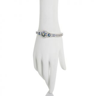 Xavier .94ct Absolute™ Iris Design Enamel Bangle Bracelet