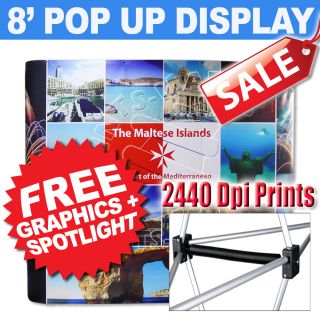 Exhibition Stand Trade Show Pop Up Booth Display Banner Stand Portable