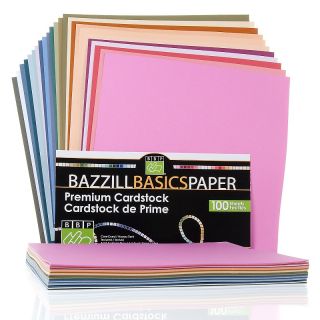 Bazzill 100 piece Core Dyed Textured Cardstock Pack