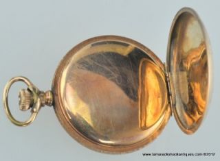 1905 Elgin 6S 7J Pocket Watch 20 Year Gold Filled Hunters Case for