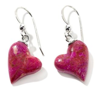 Mine Finds by Jay King Jay King Magenta Coral Heart Shape Drop