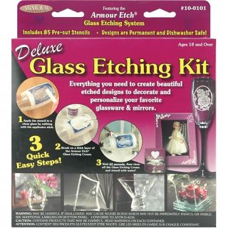 104 8132 armour etch deluxe glass etching kit age 14 to adult rating