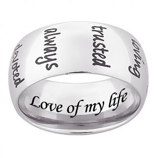 106 9816 stainless steel engraved words of love band rating 1 $ 39 00