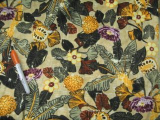 Discount Fabric Lycra 4 Way Stretch Tropical Floral LY123