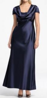 Eliza J Navy Satin Dress Gown Plus SZ 18W $199