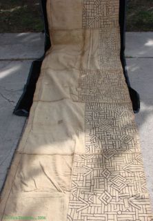 Kuba Raffia Textile 20 ft Extraordinary African Textile