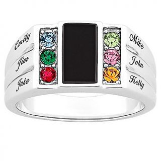 107 4997 dad s sterling silver and genuine black onyx family