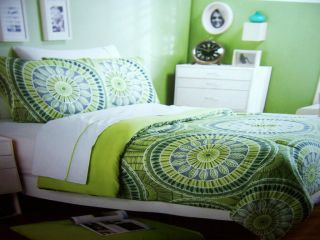 Green Lime 6 PC Twin XL Sz Extra Long Comforter Set Bedding New