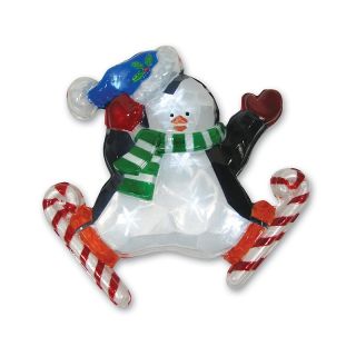 110 7119 winter lane battery operated icy window hanger with twinkling