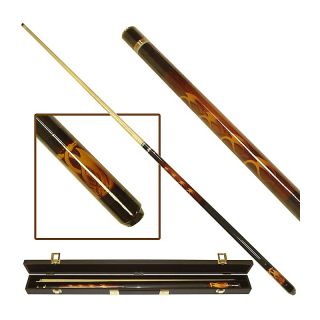 111 4293 fantasy dragon hardwood 2 piece pool cue with case rating be
