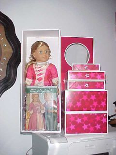 AMERICAN GIRL DOLL ELIZABETH, W/ EXTRA OUTFITS ,NEW IN BOXES