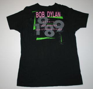 Vtg Bob Dylan Tony Garnier G E Smith Shirt 1988 XL