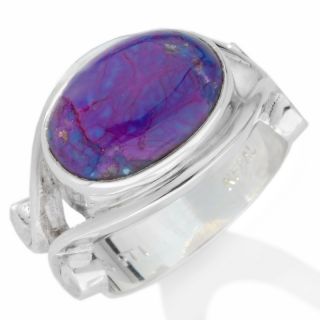 Himalayan Gems™ East West Oval Gemstone Sterling Silver Ring