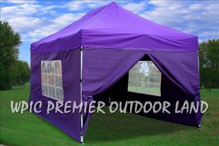 10x15 Pop Up Canopy Party Tent Gazebo EZ Purple